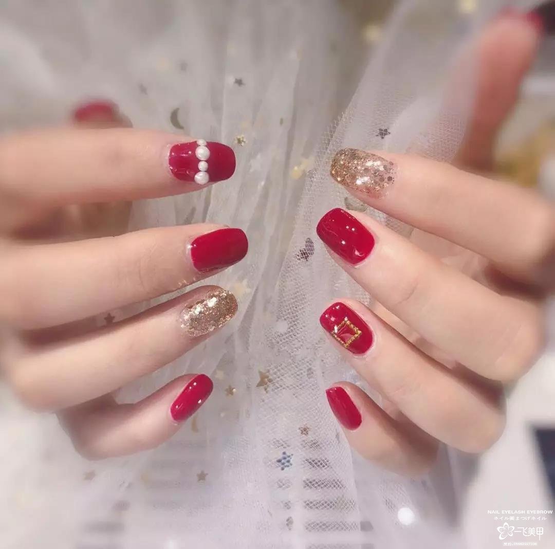過年、聚會和婚禮等各場合都適用的美甲款式
