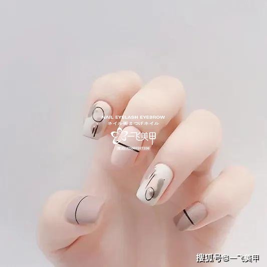 韓系手繪涂鴉美甲，好有藝術感啊~