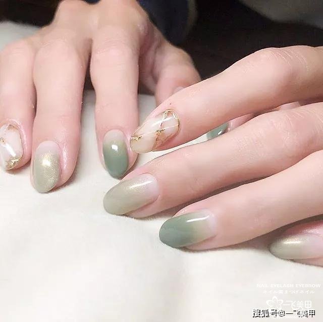 初春做漸變美甲，真的很美~