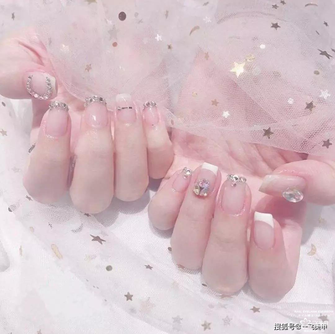 新娘美甲，實用短款