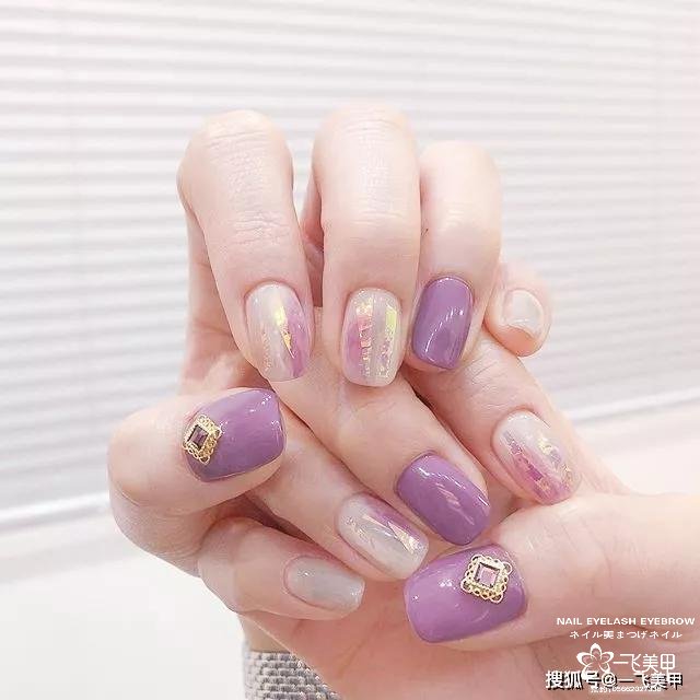 超仙氣的透感碎玻璃美甲，誰做誰美