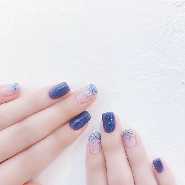 50款藍(lán)色系美甲，也是治愈系列