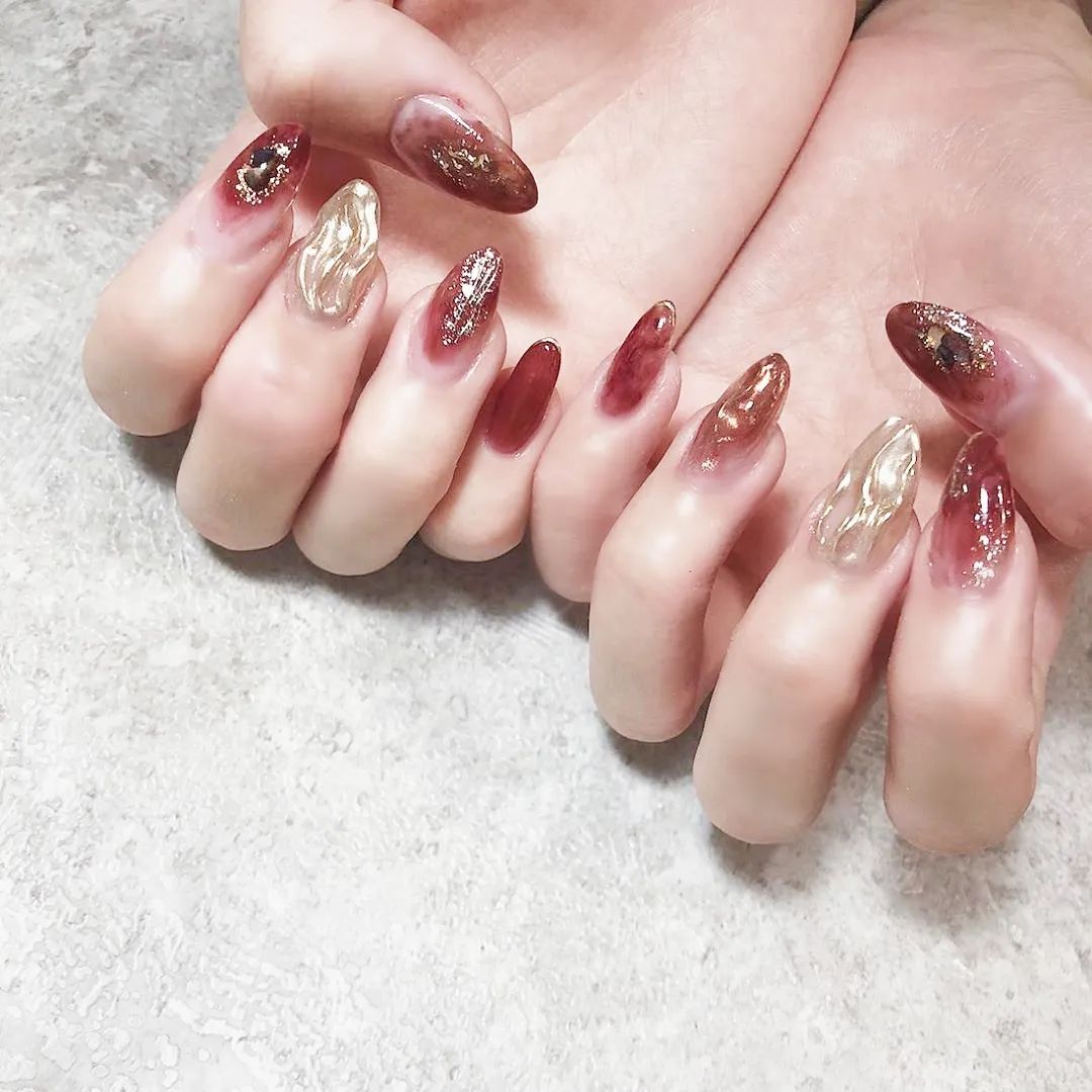 復(fù)古燙金美甲，美翻天了