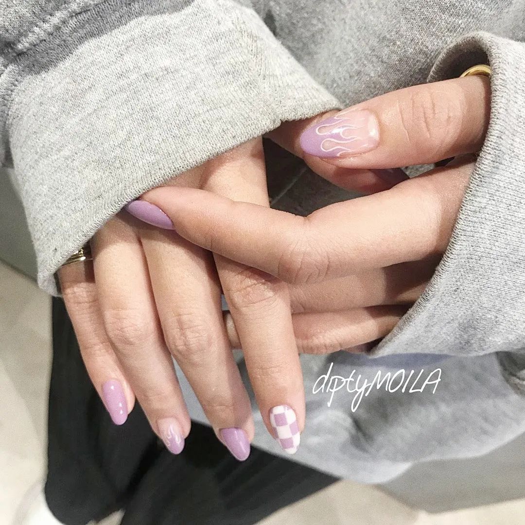 多達(dá)60款的歐美風(fēng)火焰美甲來啦！