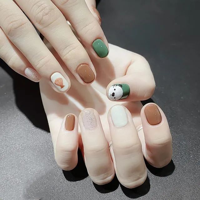 最適合春夏的童趣美甲，短甲也能做哦