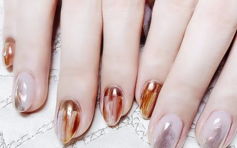 復古燙金美甲，美翻天了