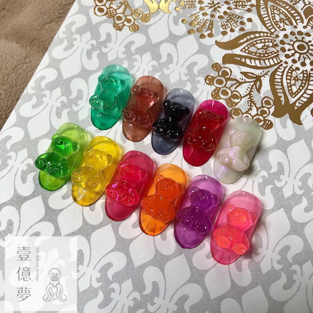 小熊軟糖美甲？可愛(ài)瘋了