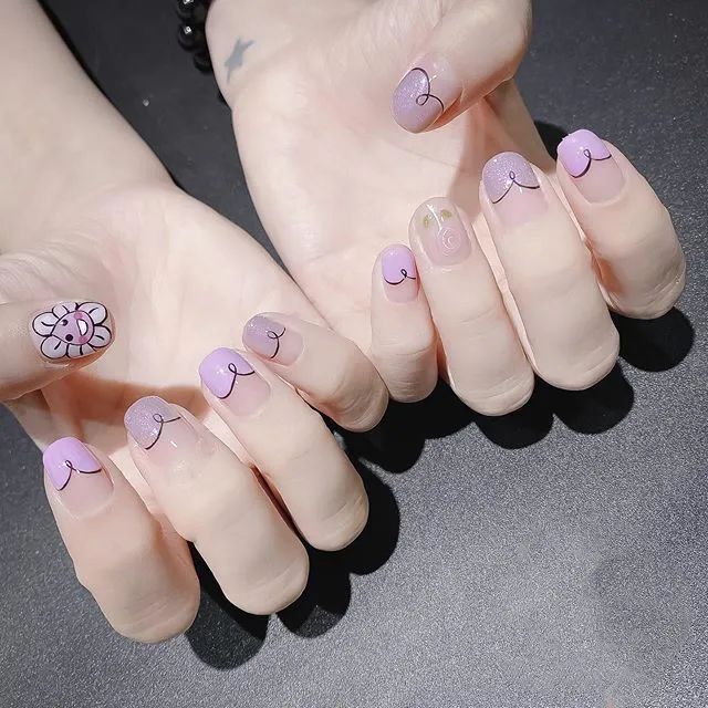 適合夏天做的法式美甲，不要太美哦