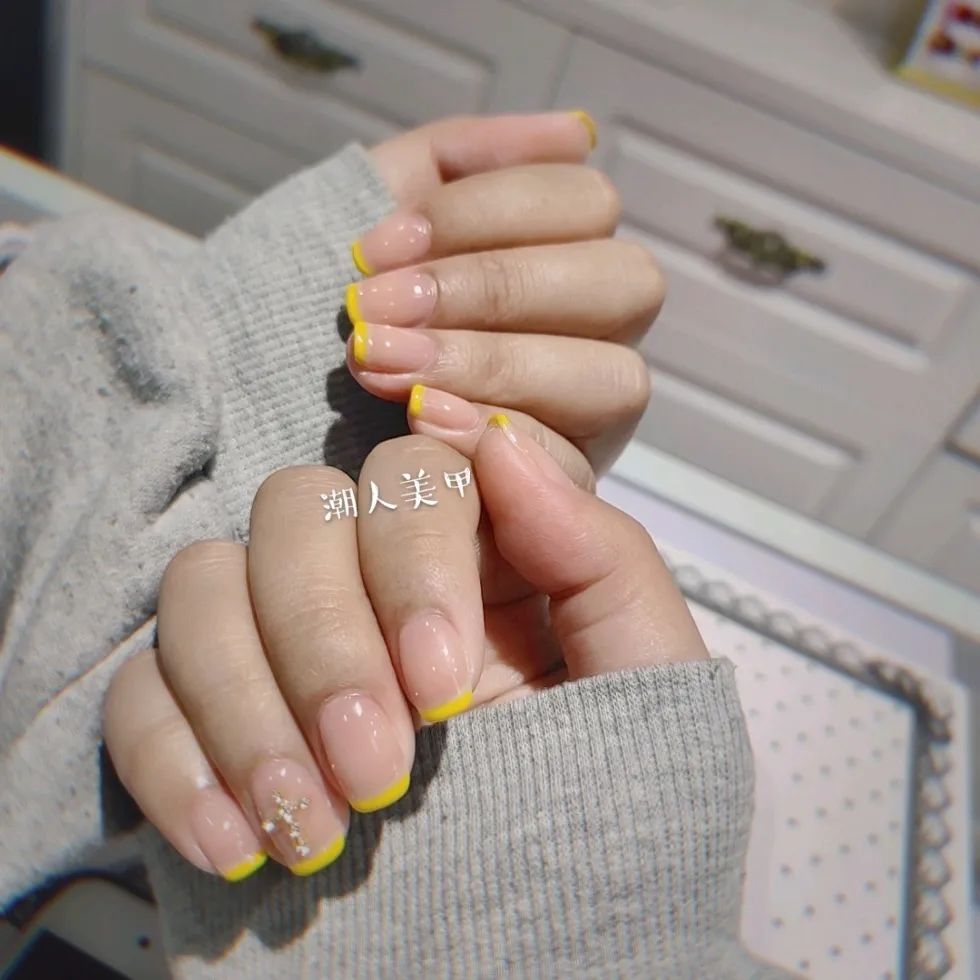 適合夏天做的法式美甲，不要太美哦