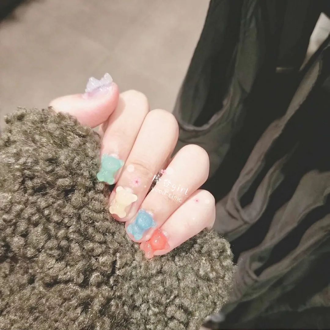 小熊軟糖美甲？可愛(ài)瘋了