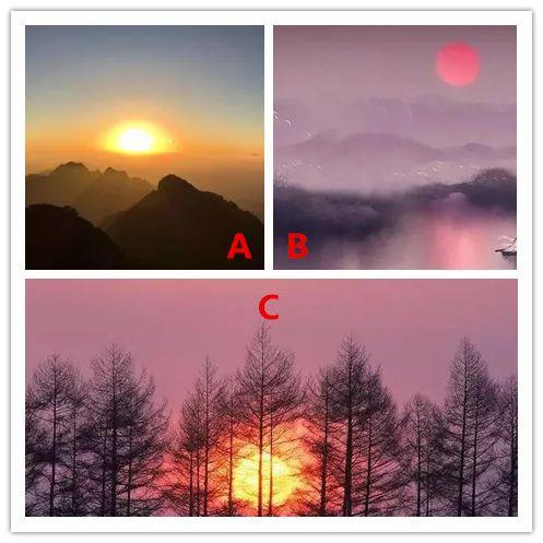 三個日落，你最向往哪一個？測誰在身邊守護(hù)你