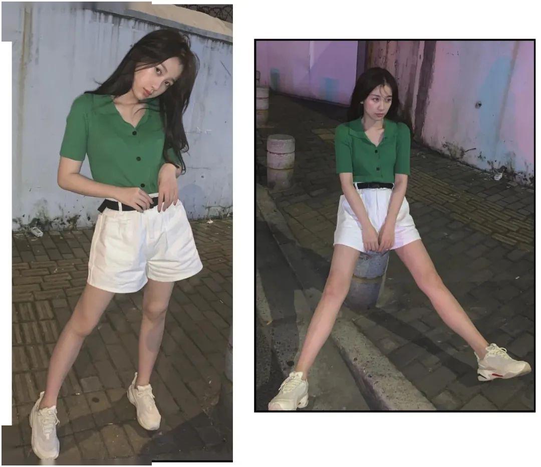 小美女虞書欣夏日穿搭小心機