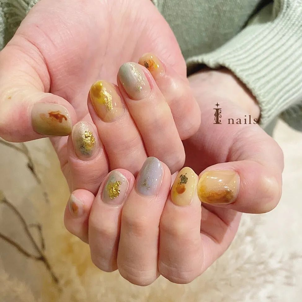 大愛(ài)復(fù)古風(fēng)美甲！時(shí)髦！高級(jí)！