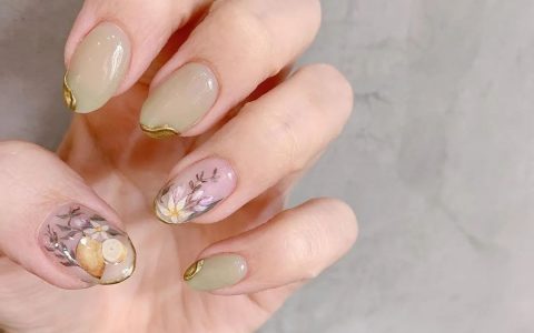 大愛復(fù)古風(fēng)美甲！時髦！高級！