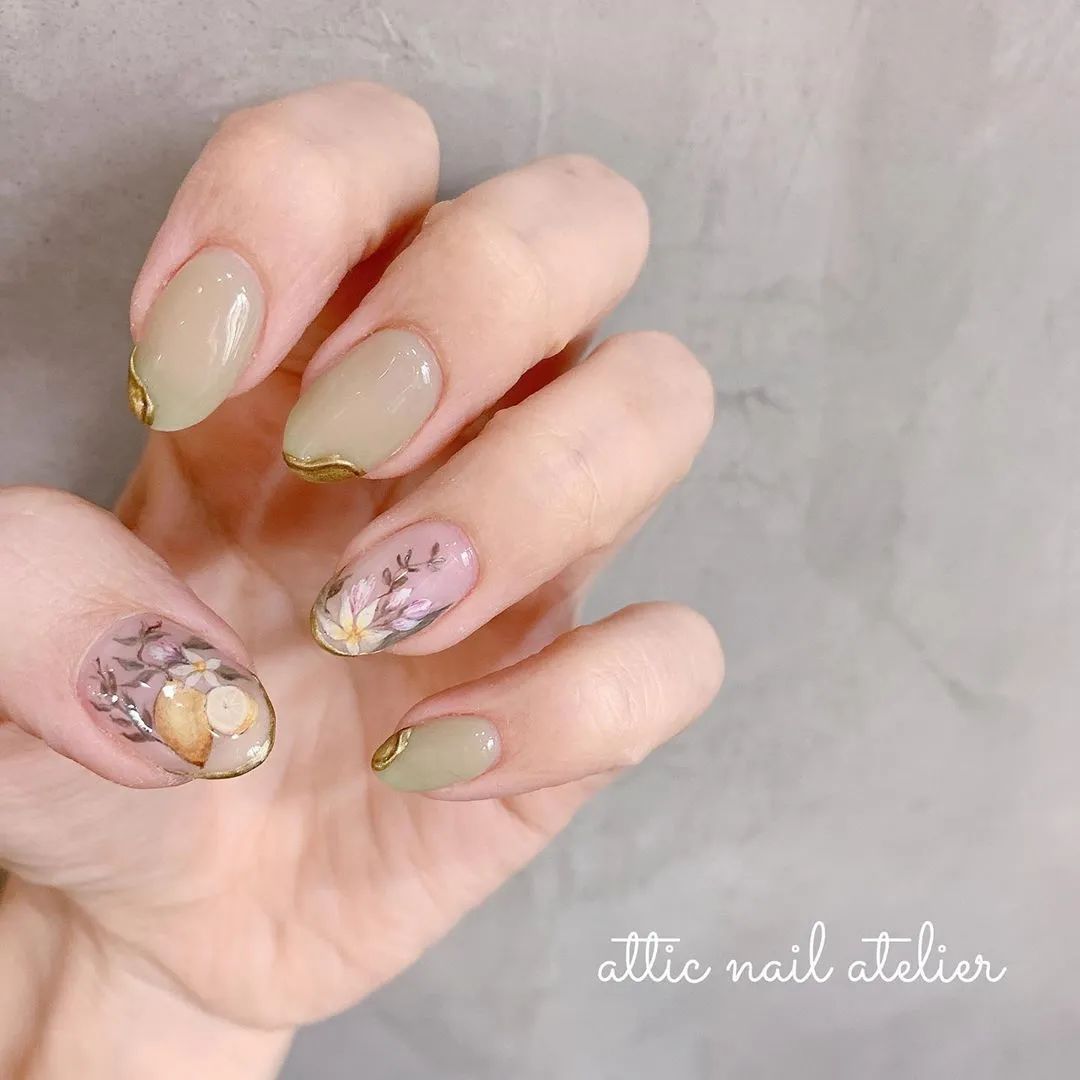 大愛(ài)復(fù)古風(fēng)美甲！時(shí)髦！高級(jí)！