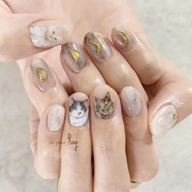 大愛(ài)復(fù)古風(fēng)美甲！時(shí)髦！高級(jí)！