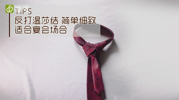 領(lǐng)帶打法-反打溫莎結(jié)適合宴會場合