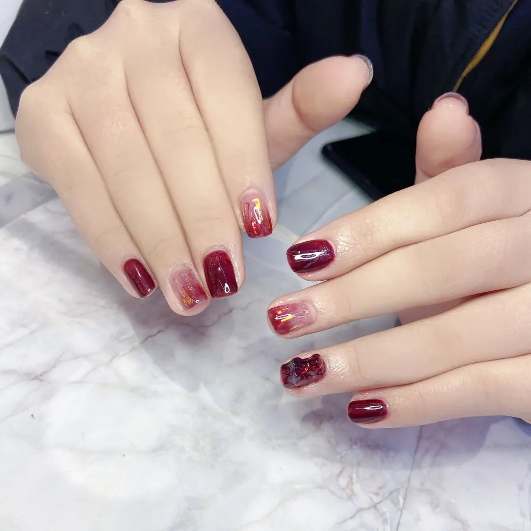 適合過年的80款紅色系美甲！旺運(yùn)又喜慶！