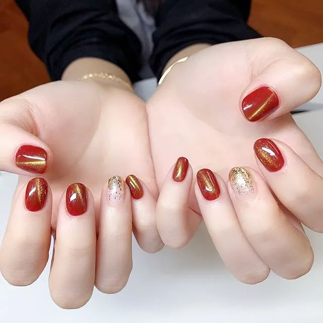 適合過年的80款紅色系美甲！旺運(yùn)又喜慶！