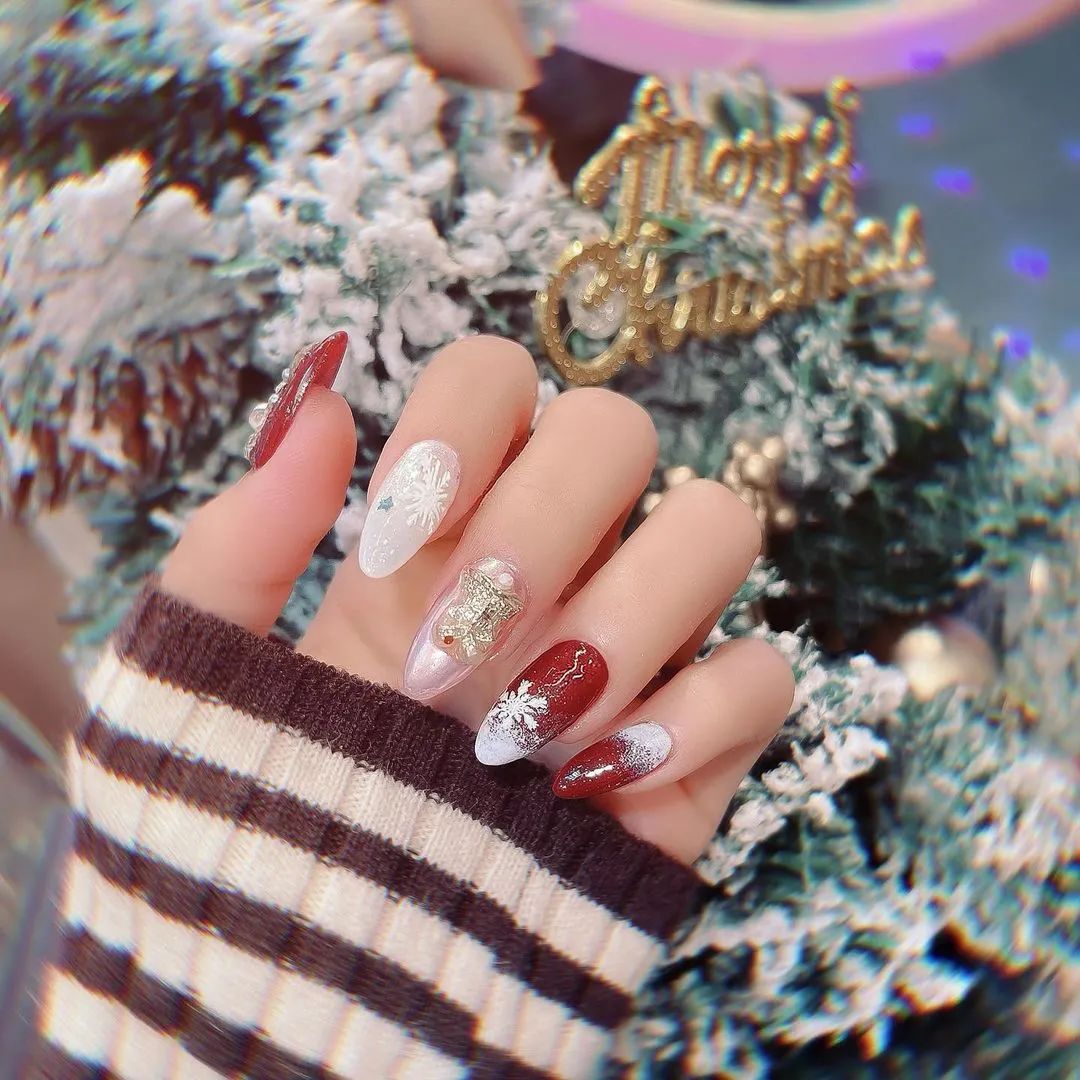 適合圣誕+元旦新年做的美甲都在這兒了！
