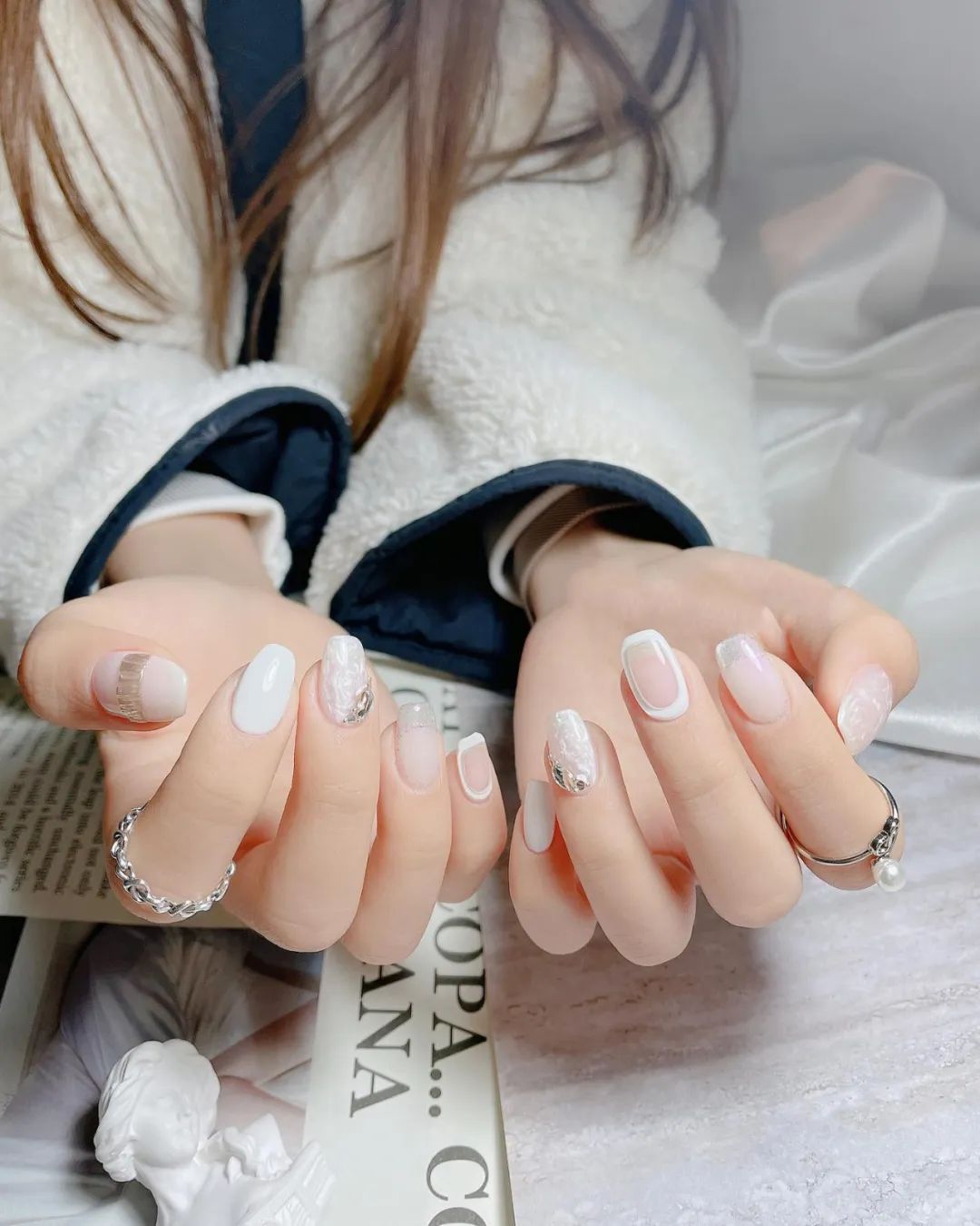 非常有質(zhì)感的新婚美甲，最近要結(jié)婚的準(zhǔn)新娘們看過(guò)來(lái)