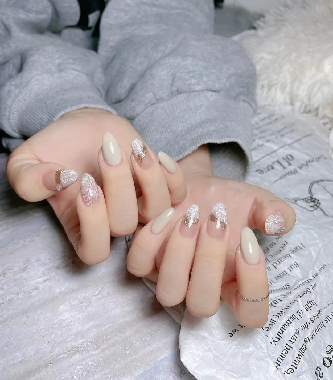 非常有質(zhì)感的新婚美甲，最近要結(jié)婚的準(zhǔn)新娘們看過(guò)來(lái)